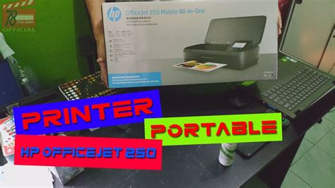 Printer Portable - HP Officejet 250 - YouTube