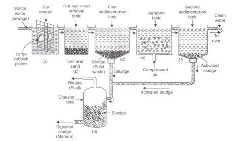 Sewage Plant Diagram