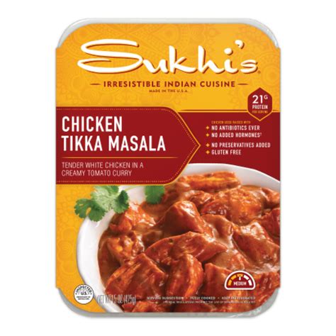 Sukhi's Indian Chicken Tikka Masala Curry Gluten Free Prepared Meal for ...