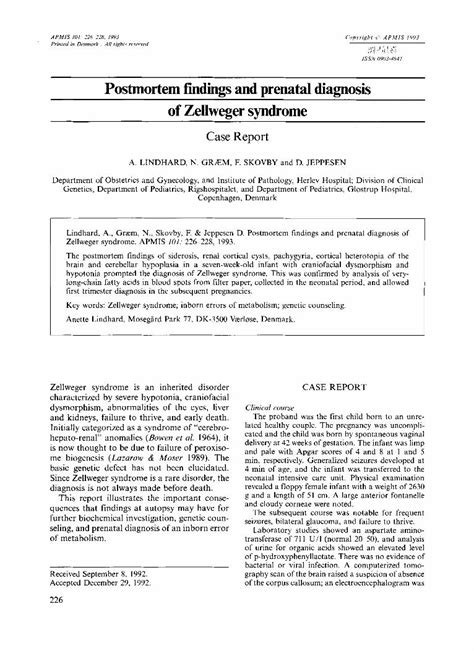 (PDF) Postmortem findings and prenatal diagnosis of Zellweger syndrome - DOKUMEN.TIPS