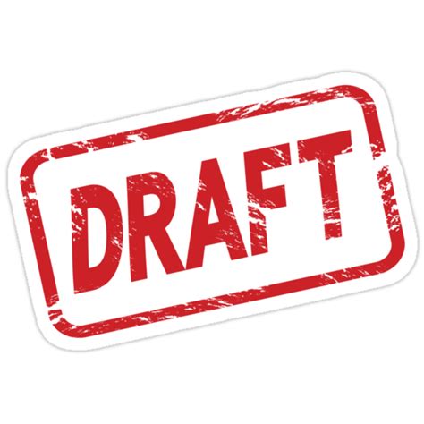 "draft stamp" Stickers by sabrina card | Redbubble