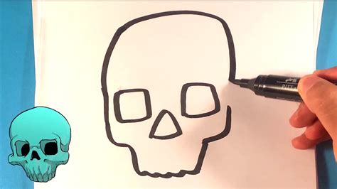 How to Draw a Skull Drawing - Draw Cool Things - YouTube