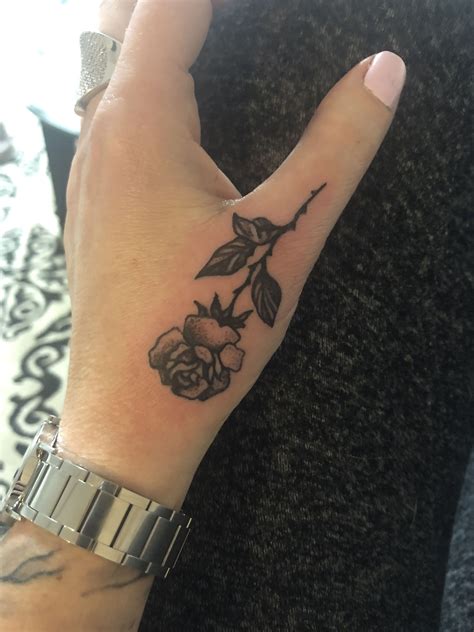 Rose thumb tattoo | Hand tattoos for women, Thumb tattoos ... | Thumb tattoos, Rose hand tattoo ...