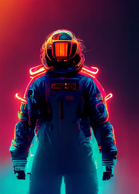 Poster, stampa Astronaut Neon | Regali & Merch | Europosters