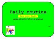 daily routine - ESL worksheet by miss K.