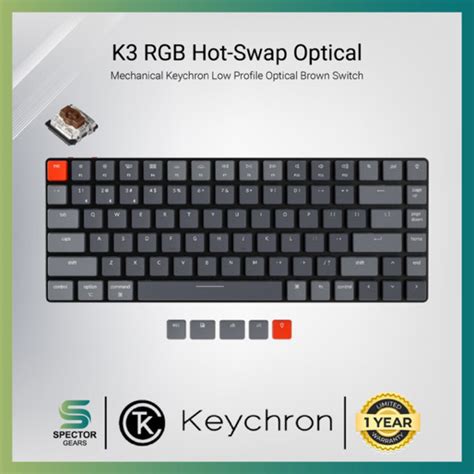 Keychron K3 (V2) RGB Hot-Swappable Low Profile Keychron Optical ...