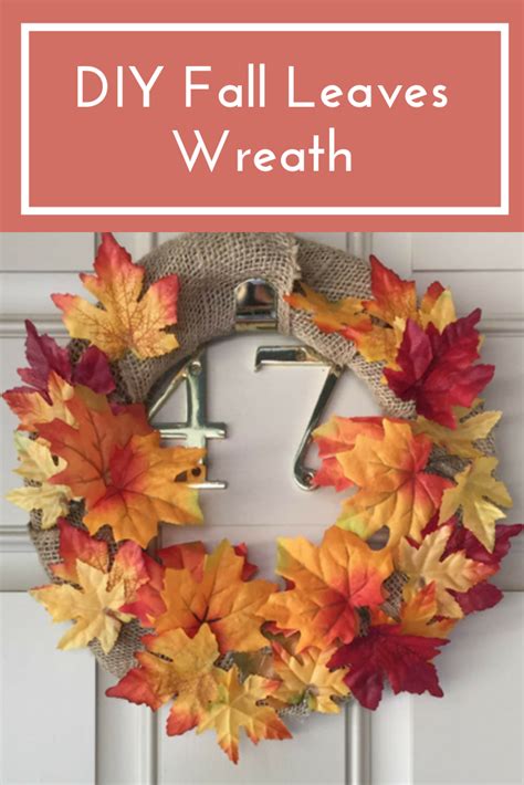 DIY Fall Leaves Wreath - Beanies & Weenies