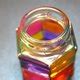 Geometric Stained Glass Small Glass Jar ・Handmade Rainbow Lovers Gift ...