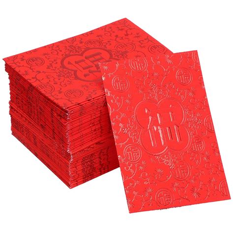 90 Pack Red Lucky Chinese Money Envelopes, 2.3 x 3.1 inches Chinese ...