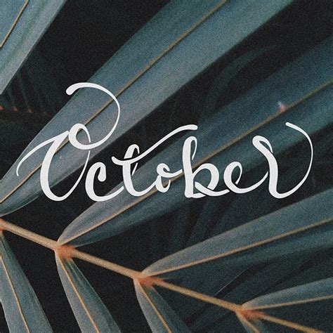 2/3 October . . . #HelloOctober #October #handlettering #type #thedailytype #dailytype # ...