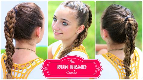 The Run Braid Combo | Hairstyles for Sports | Cute Girls Hairstyles