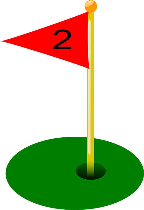 Golf Hole Flag · Free vector graphic on Pixabay