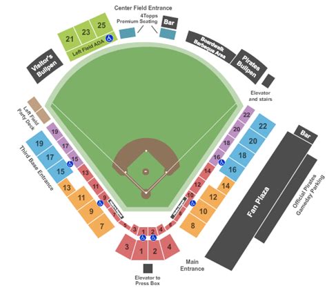 Pittsburgh Pirates Field Seating Chart | Two Birds Home