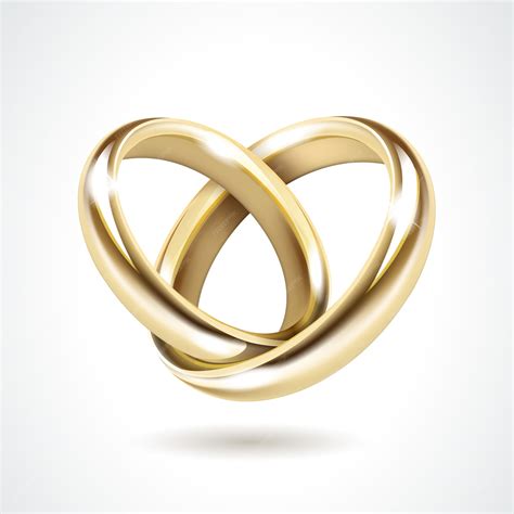 Premium Vector | Gold Wedding Rings Isolated