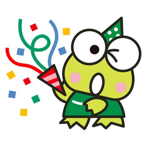 Sanrio Keroppi Celebration Sticker - Sticker Mania