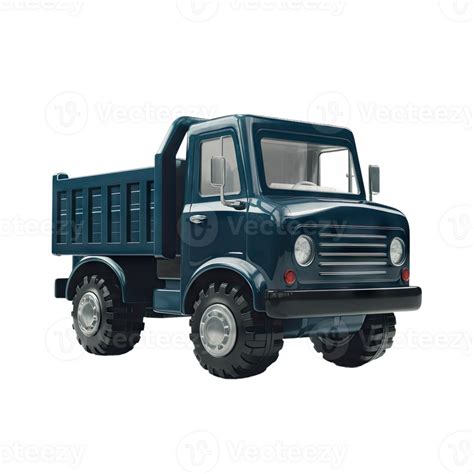 Vintage Blue Dump Truck Toy 48561407 PNG