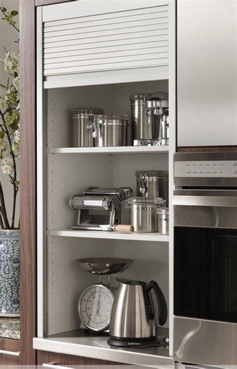 tambour door - appliance "garage" | Kitchen appliance storage, Small ...