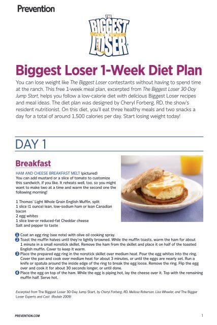 Biggest-Loser-1-Week-Diet-Plan