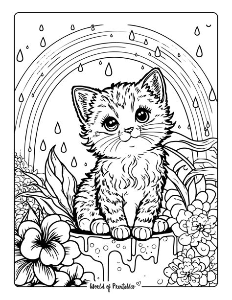 Cat Coloring Pages For Kids & Adults - World of Printables