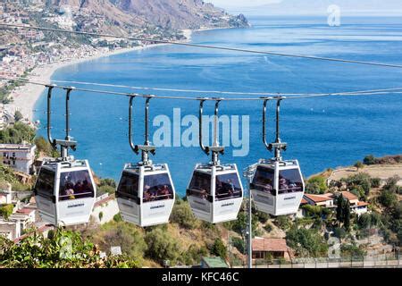 Taormina cable car Sicily Italy Stock Photo: 60667713 - Alamy