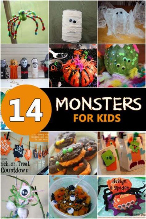 14 Spooky Halloween Monster Crafts for Kids | hands on : as we grow