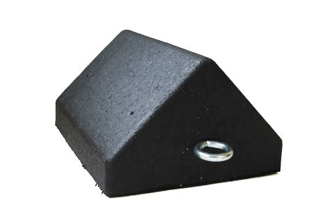 Recycled Rubber Wheel Chocks - 7.75" L x 9.75" W x 5" H ...