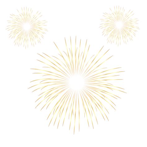 Gold Fireworks Transparent For New Year Vector, Gold, Fireworks, Gold Fireworks PNG and Vector ...