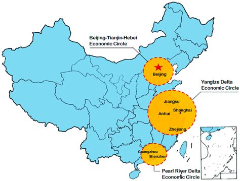 Location map of the Yangtze River Delta region, China. | Download ...