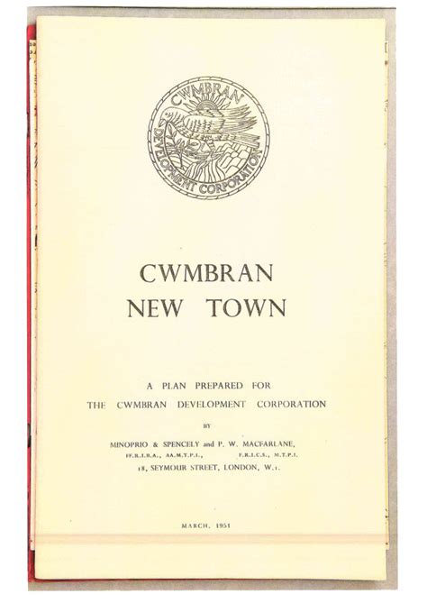 History of Cwmbran New Town - Cwmbran Community Council