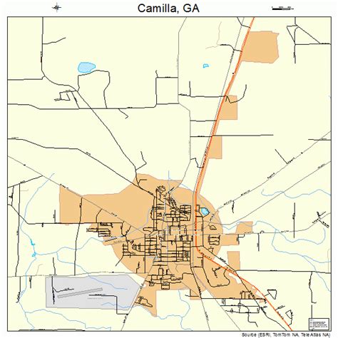 Camilla Georgia Street Map 1312624