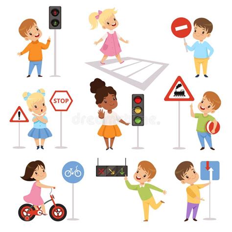 Kids Traffic Safety Stock Illustrations – 1,721 Kids Traffic Safety Stock Illustrations, Vectors ...