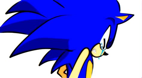 Sonic Sad With Color by ItachiUchihaHD on DeviantArt