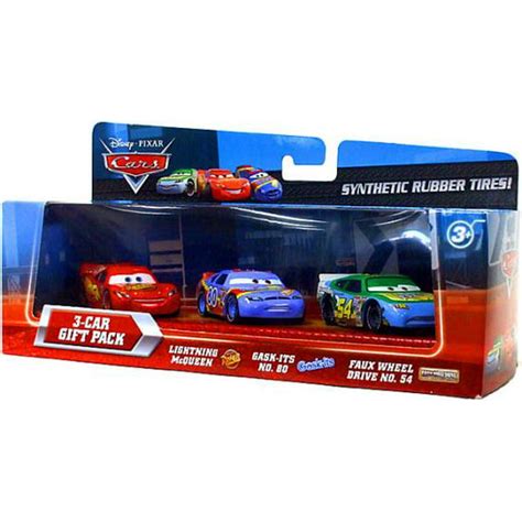 Disney Cars Synthetic Rubber Tires 3-Car Gift Pack Diecast Car Set - Walmart.com - Walmart.com