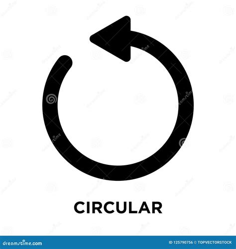 Circular Counterclockwise Arrows Icon Vector Isolated on White B Stock ...