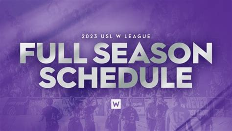 W League unveils full 2023 season schedule : r/NWSL