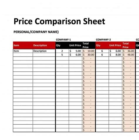 8+ Free Price List Design Templates - Word Excel PDF Formats