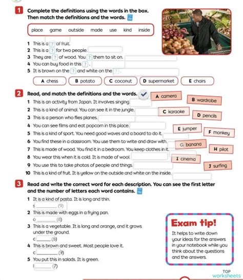 Unit / (Carolina). Interactive worksheet | TopWorksheets