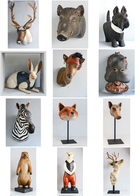 Sculptures en papier-mâché www.melaniebourlon.com Paper Mache Projects ...