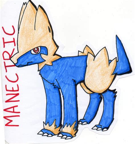 Manectric the Discharge pokemon by Blitz-o-Byte on DeviantArt