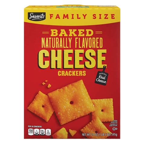 ALDI Savoritz Family Size Cheese Crackers Same-Day Delivery or Pickup ...