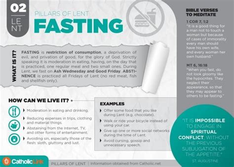 The 3 Pillars Of Lent Almsgiving, Fasting and Prayer | Catholic-Link