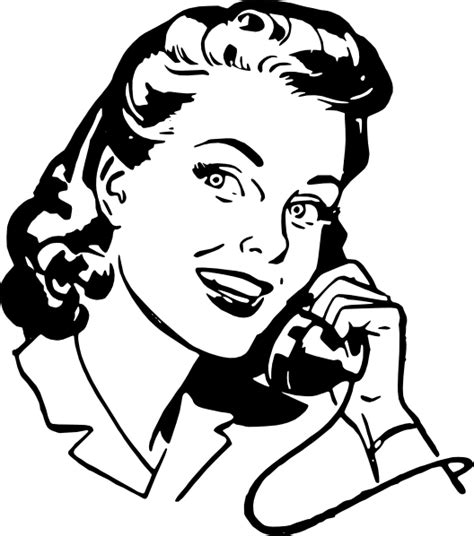 Lady Speaking On Phone Clip Art at Clker.com - vector clip art online ...