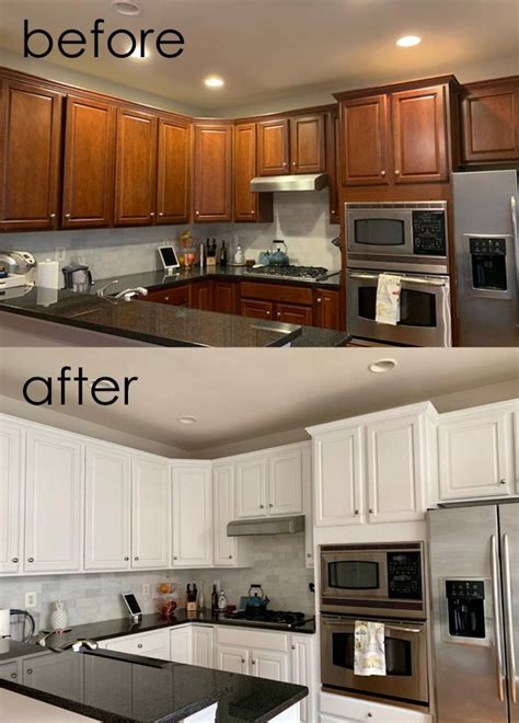 Painting Kitchen Cabinets Diy Before And After Benjam - vrogue.co