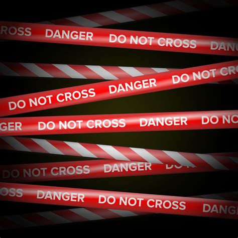 Caution Danger Vector Hd Images, Danger Tape Vector Red And White Lines Do Not Cross Danger Do ...