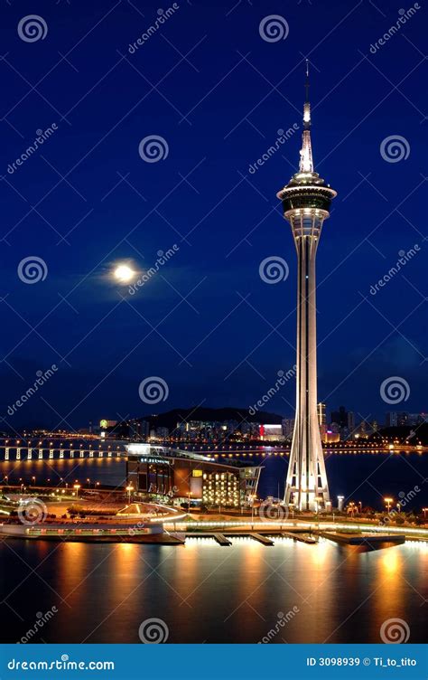 Night of Tower stock image. Image of gambling, port, clouds - 3098939