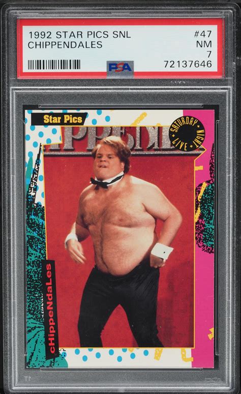 1992 Star Pics Saturday Night Live Chippendales Chris Farley #47 PSA 7 ...