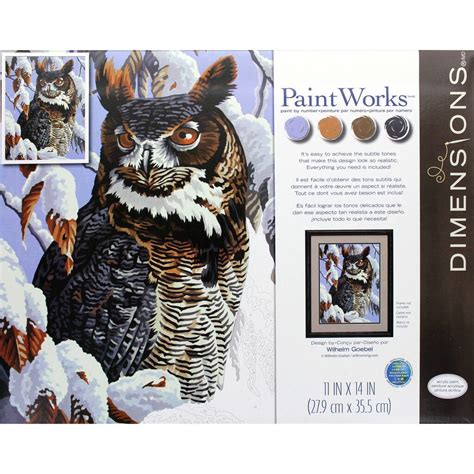 Dimensions® PaintWorks™ Winter Watch Paint-by-Number Kit | Michaels