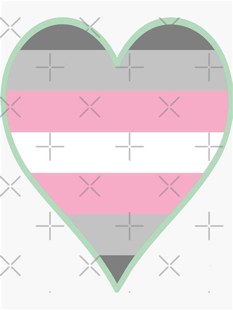 "Demigirl Pride Flag Heart - Pastel Green" Sticker for Sale by F-PhantomArt | Redbubble