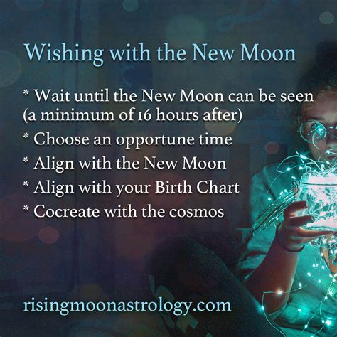 New Moon Wishes – Rising Moon Astrology