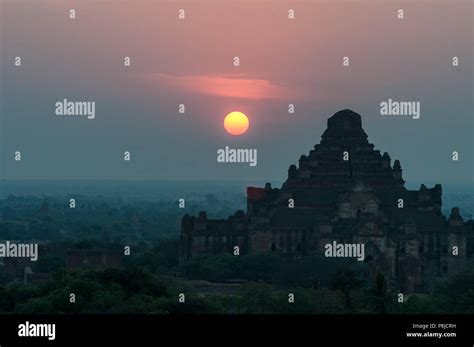 Sunrise view at Bagan Stock Photo - Alamy